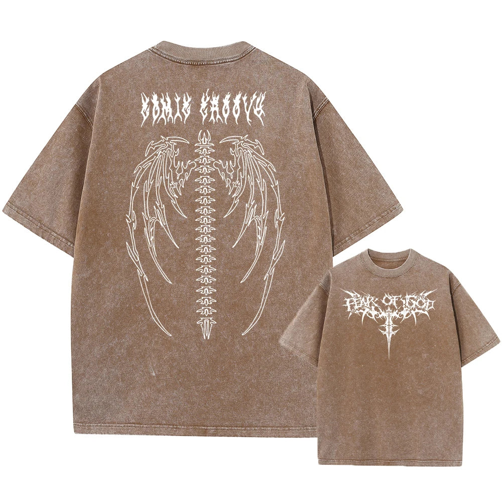 Heavyweight vintage t-shirt, street fashion