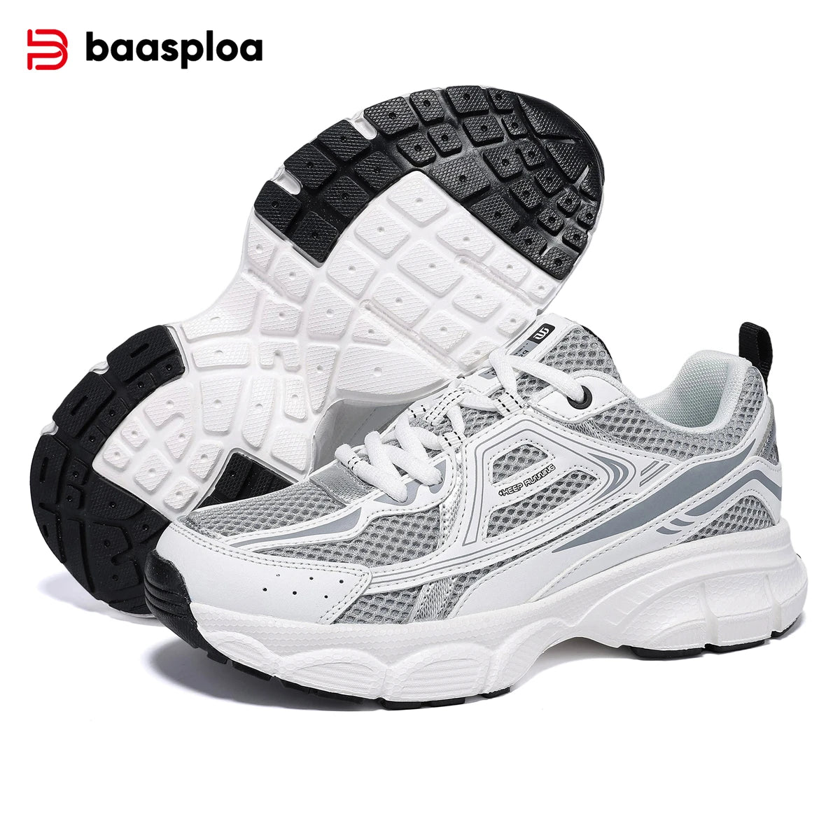 Baasploa Women Sports Shoes Outdoor Lightweight Breathable Jogging Sneakers Female Casual