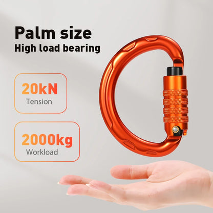 Automatic semi-circular climbing lock. [1, 2]