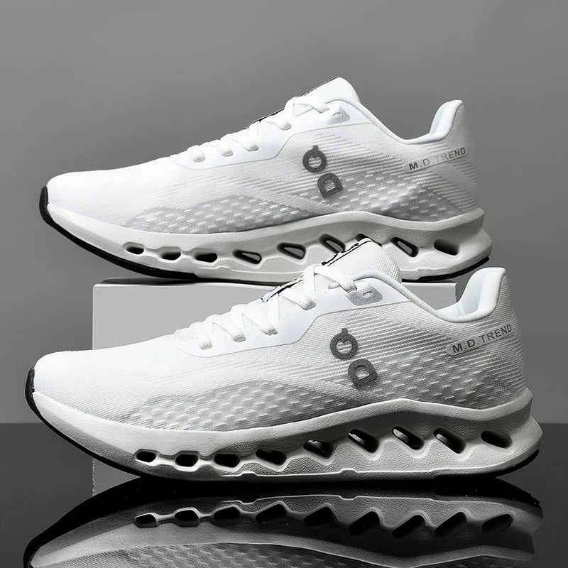 Modern running and golf shoes - comfortable design for rough terrain