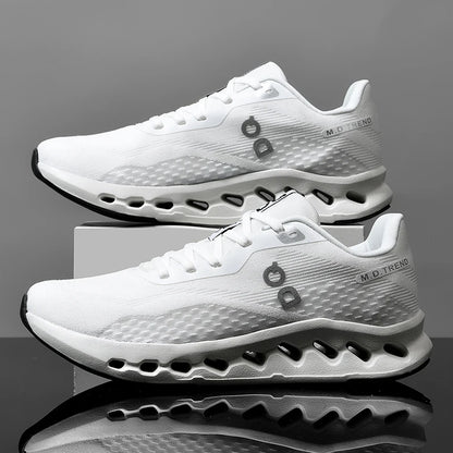 Modern running and golf shoes - comfortable design for rough terrain