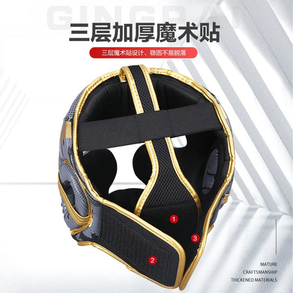 Kick Boxing Helmet Karate Muay Thai Guantes De Boxeo Free Fight Headgear MMA Head Guard Sanda Training Adults Kids Equipment