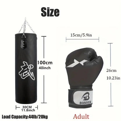For Adul: I want to shorten this description: Durable unisex and youth Oxford boxing bag set - refillable