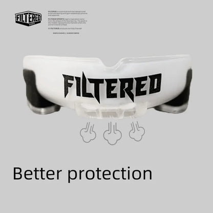 Filtered Sports Adult Sports Mouthguard Muay Thai Boxing Teeth Rugby Fight Training Protection Mma BracesFighting Mouth Guard