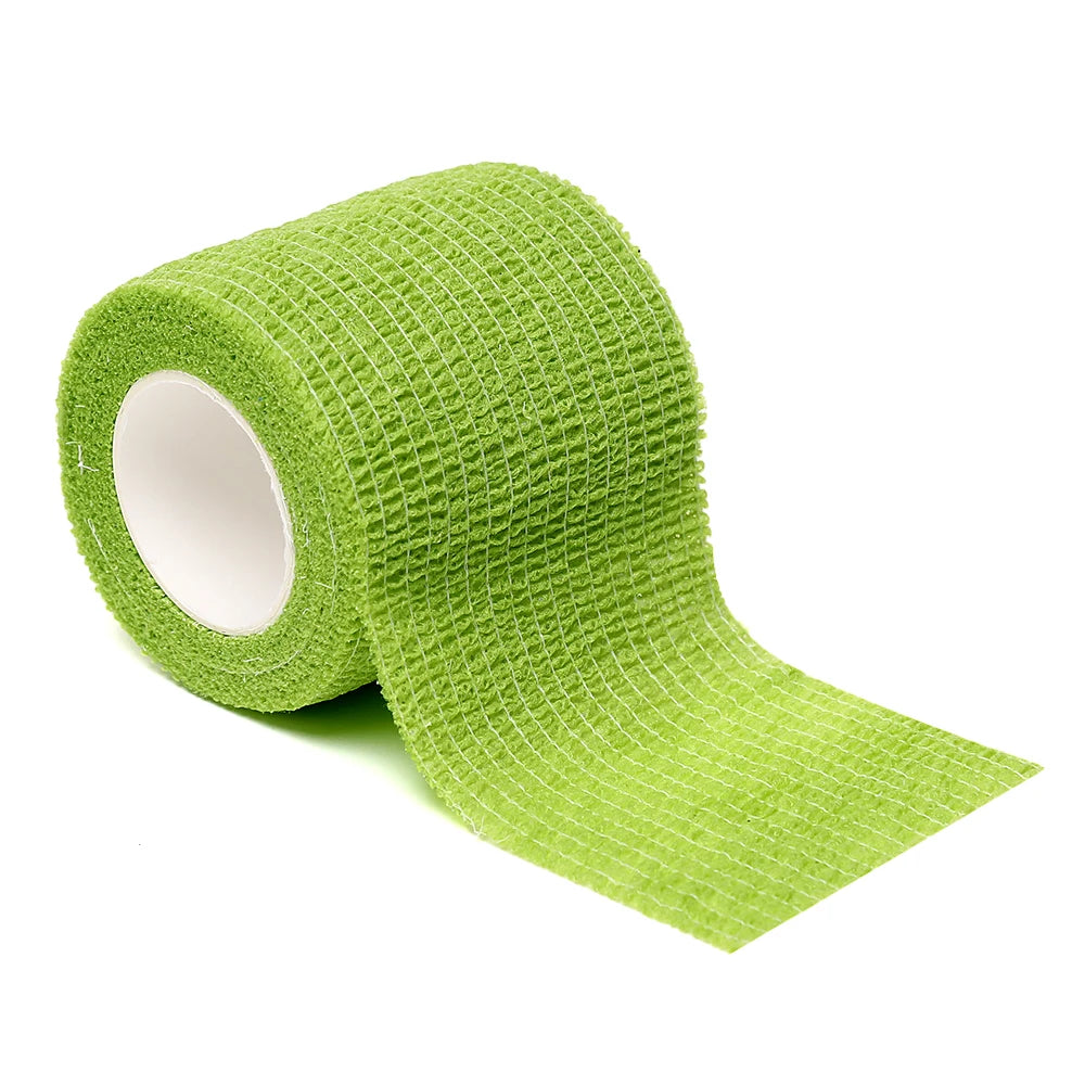12pcs of 4.8-meter elastic sports self-adhesive bandages, protecting fingers, ankles, palms, and shoulders, knee protection