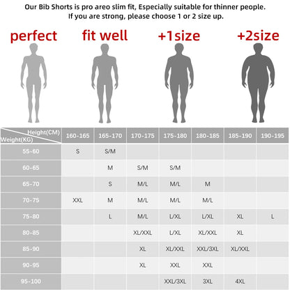 Seamless professional cycling shorts