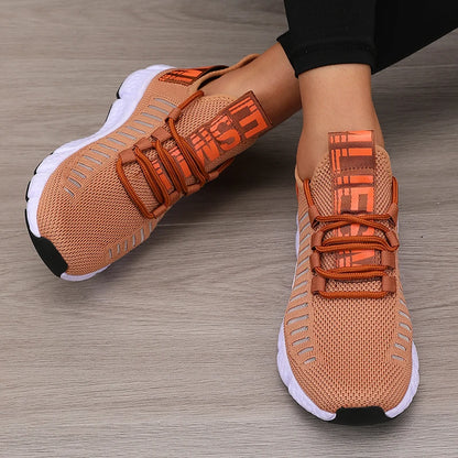 Women's Sports Shoes Mesh Lightweight Soft Sole Jogging Strap Breathable Fashion Sports Walking Casual Ten