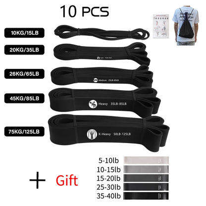 Exercise Elastic Band For Sport Strength Pull Up Assist Band Heavy Duty Resistance Band  Workout Pilates Fitness Equipment