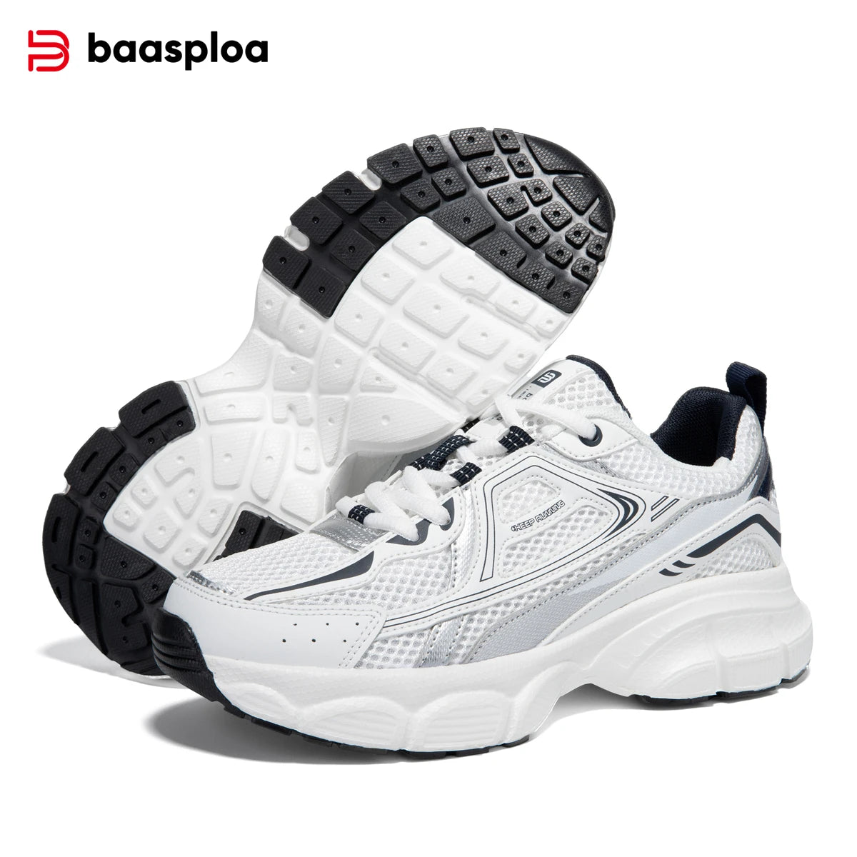 Baasploa Women Sports Shoes Outdoor Lightweight Breathable Jogging Sneakers Female Casual