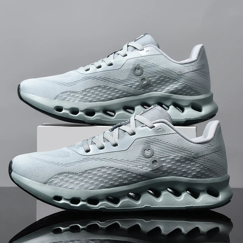 Modern running and golf shoes - comfortable design for rough terrain