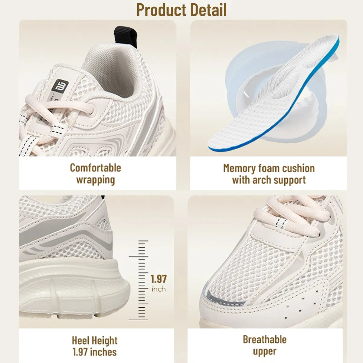 Baasploa Women Sports Shoes Outdoor Lightweight Breathable Jogging Sneakers Female Casual
