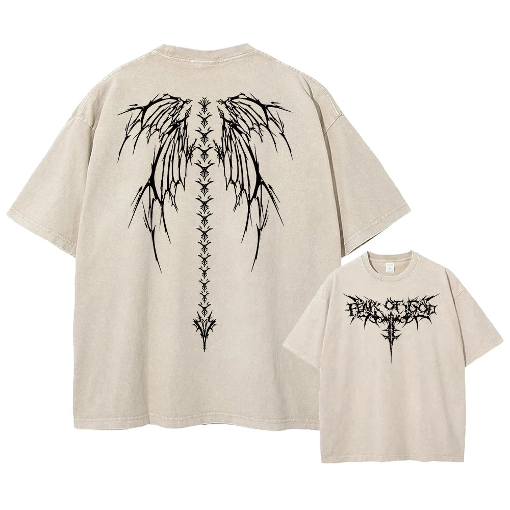 Heavyweight vintage t-shirt, street fashion