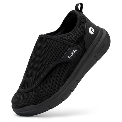 FitVille Extra Wide Women's Diabetic Shoes Adjustable Walking Shoes for Elderly