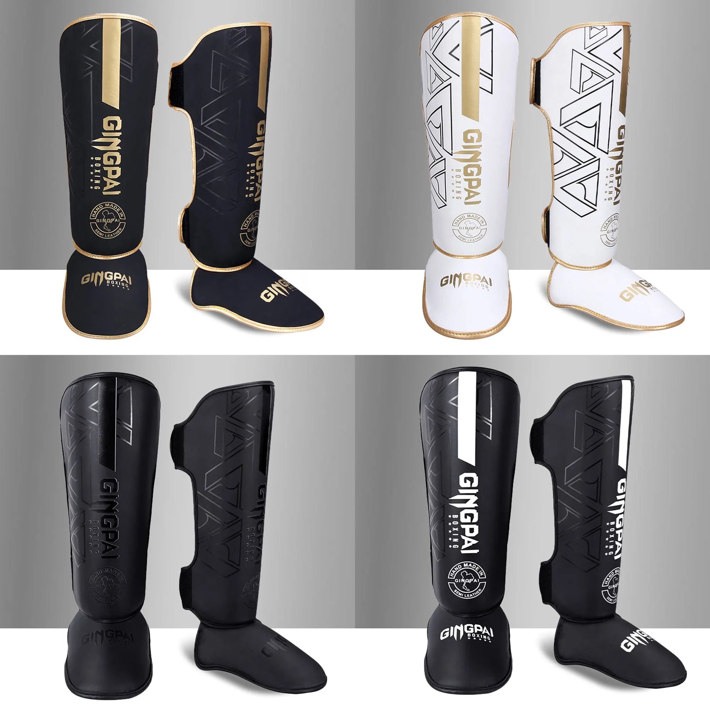 1 Pair MMA Boxing Muay Thai Shin Guards Kickboxing Leg Support Shield Equipment Karate Ankle Foot Protection Ankle Legging