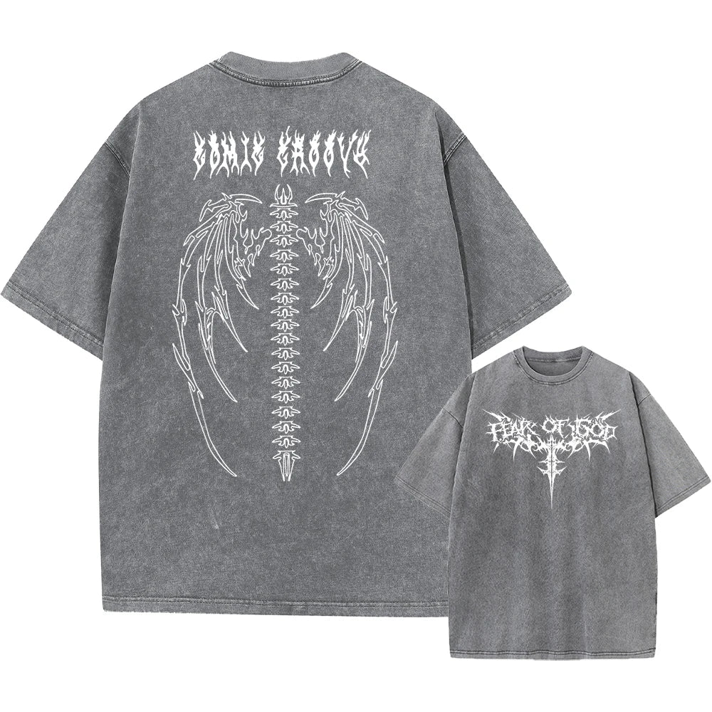 Heavyweight vintage t-shirt, street fashion