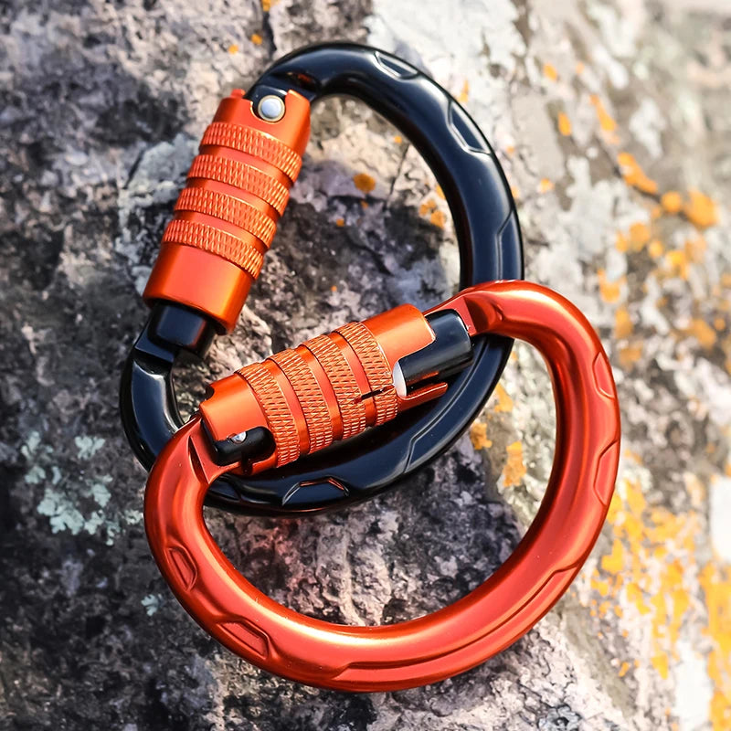 Automatic semi-circular climbing lock. [1, 2]