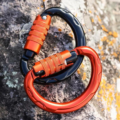 Automatic semi-circular climbing lock. [1, 2]