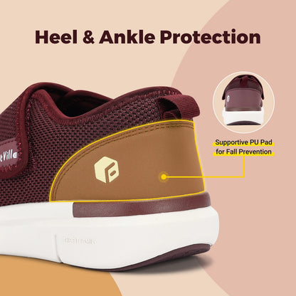 FitVille Extra Wide Women's Diabetic Shoes Adjustable Walking Shoes for Elderly
