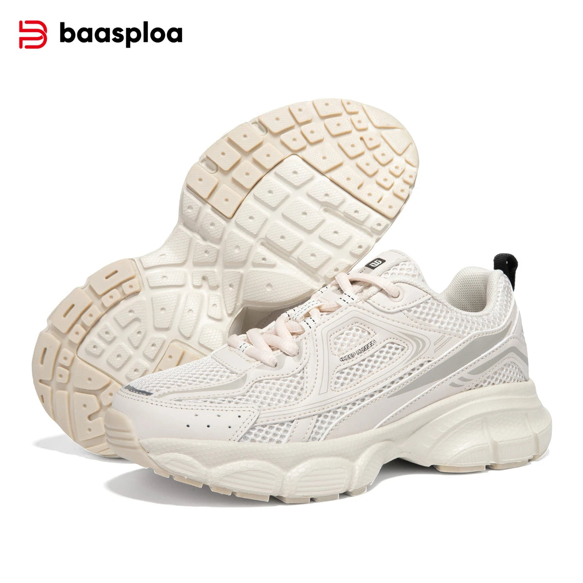 Baasploa Women Sports Shoes Outdoor Lightweight Breathable Jogging Sneakers Female Casual
