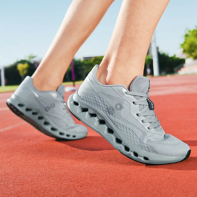 Modern running and golf shoes - comfortable design for rough terrain